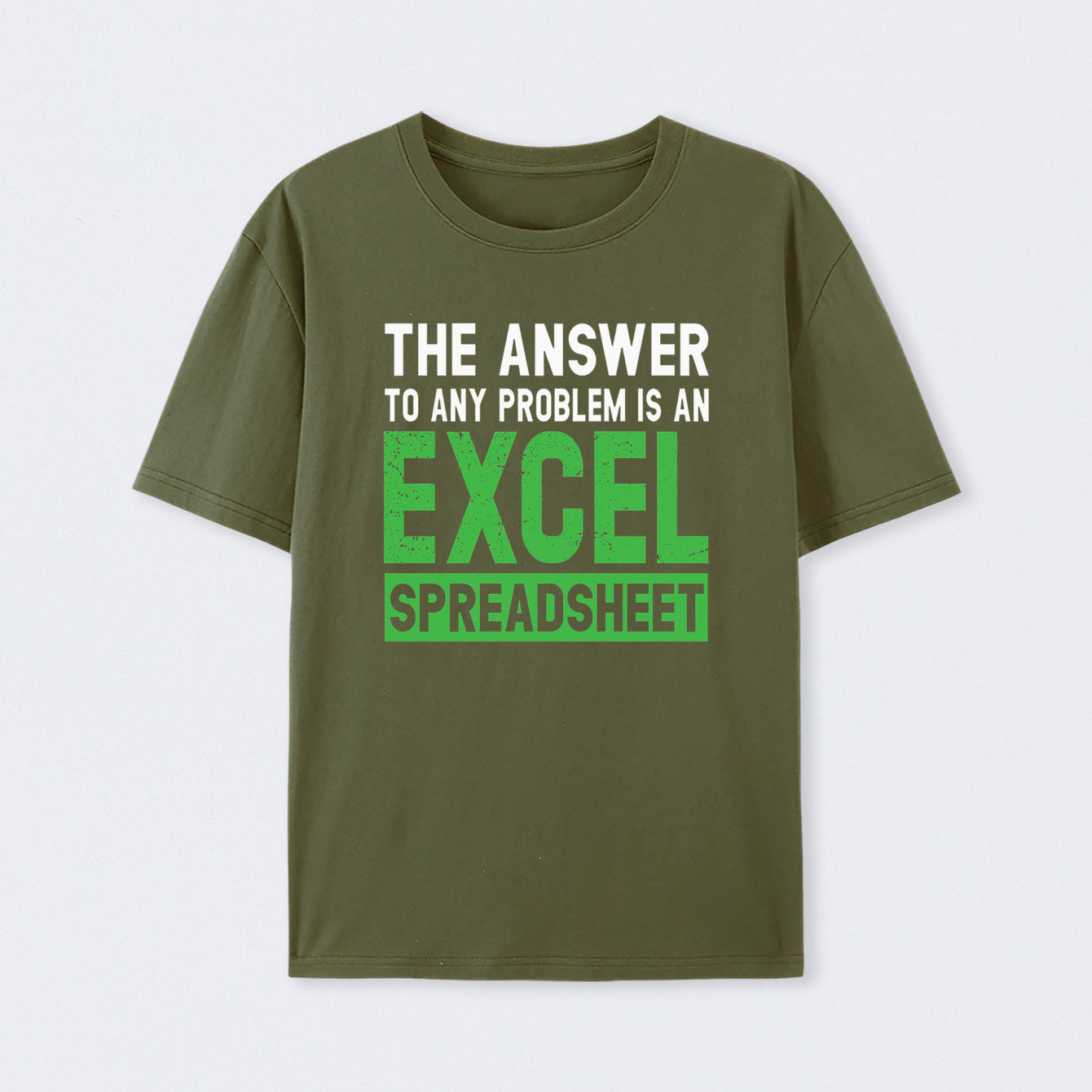 The Answer To Any Problem Is An Excel Cotton Unisex T-Shirt
