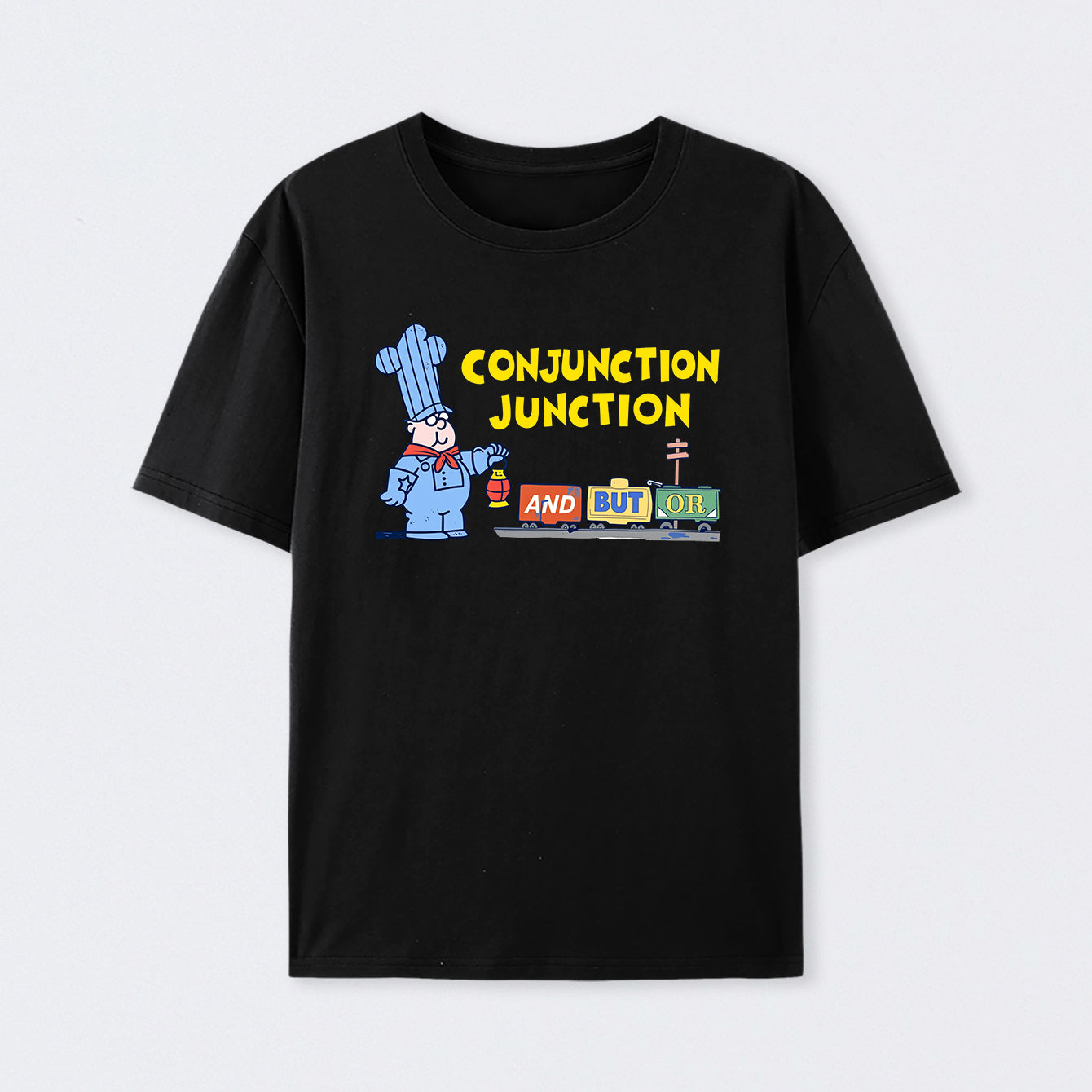 Schoolhouse Rock Conjunction Junction Cotton Unisex T-Shirt