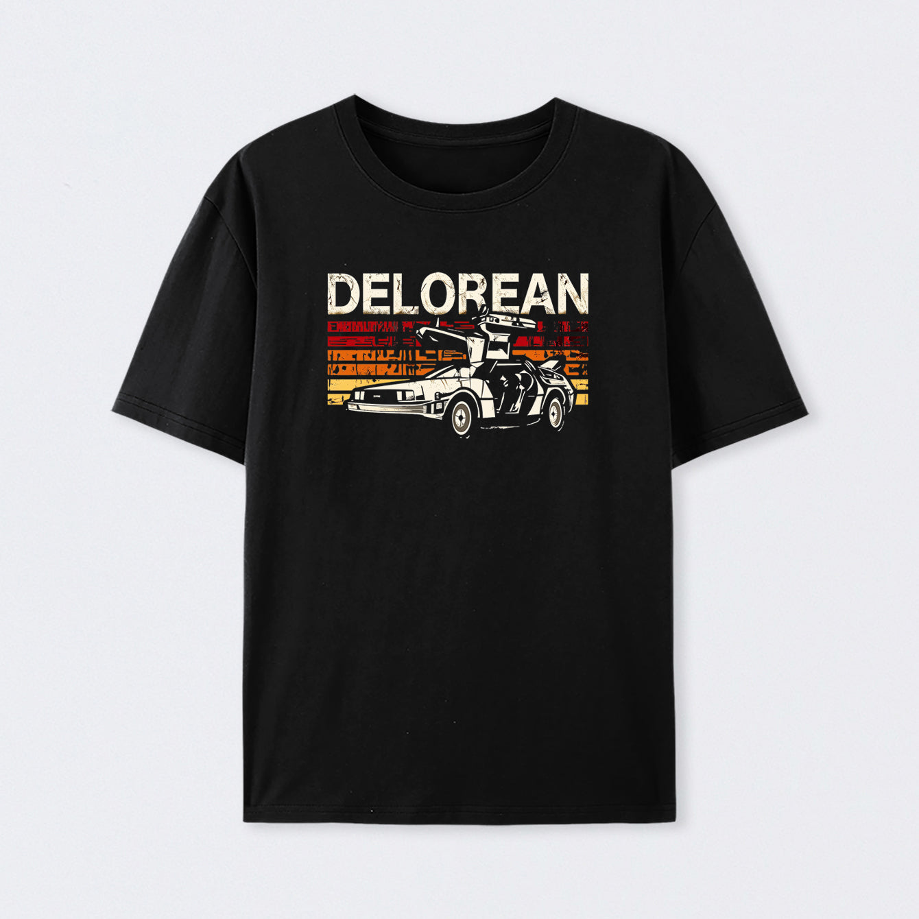 Retro Delorean Cotton Unisex T-Shirt