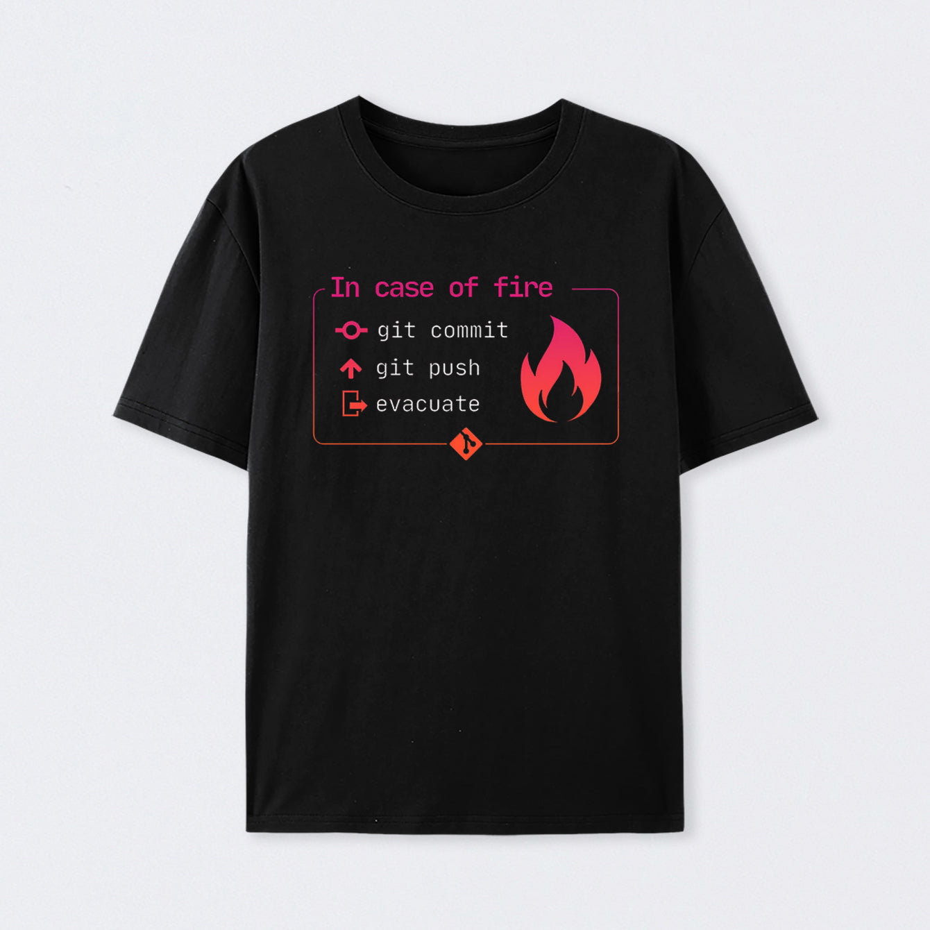 In Case of Fire Git commit T-Shirt