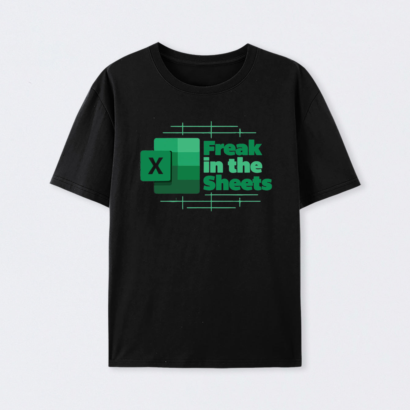 Freak in the Sheets Green Design T-Shirt