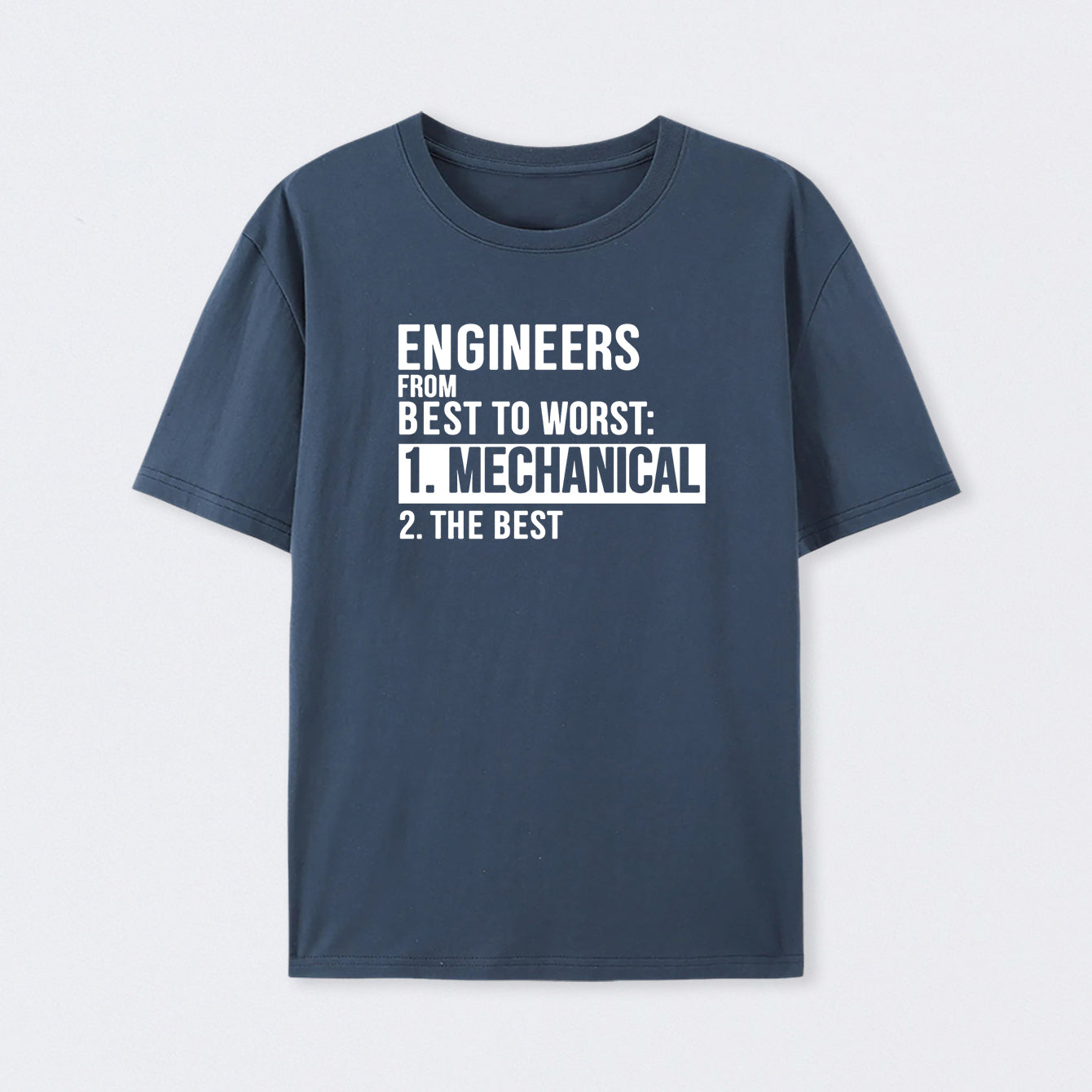 Engineers From Best To Worst Mechanical Engineering T-Shirt
