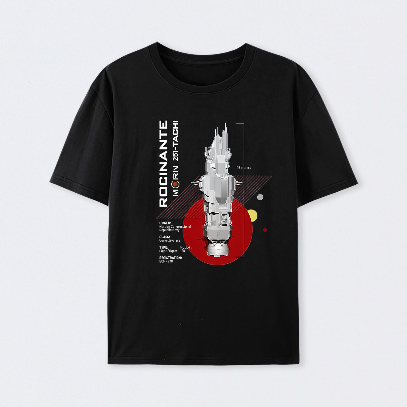 The Expanse Rocinante Ship Geek T-Shirt