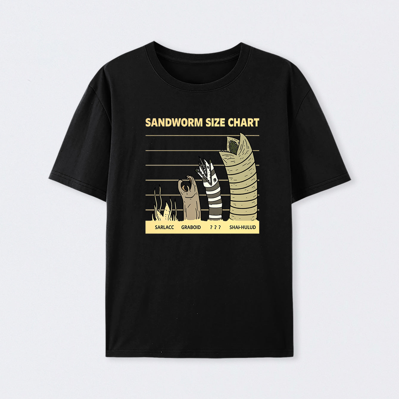 Sandworm Size Chart Geek T-Shirt