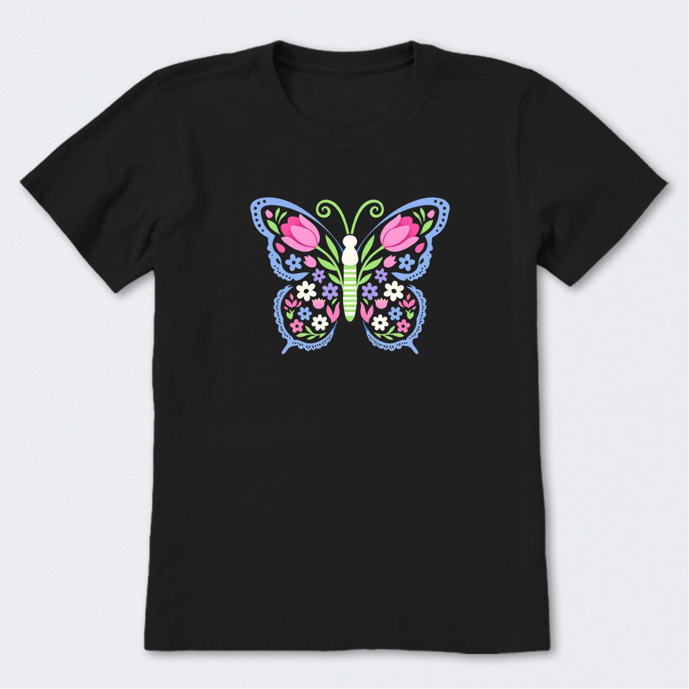 Floral be the Butterfly Short Sleeve T-Shirt