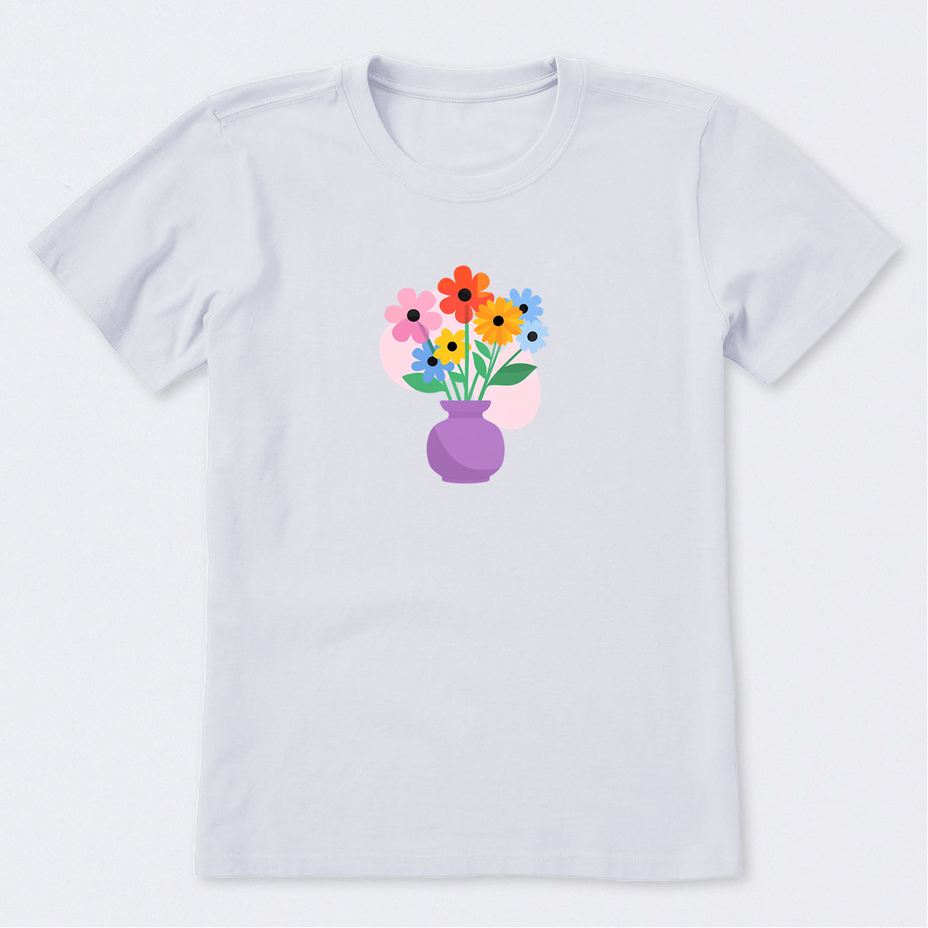 Vase with Flowers Short Sleeve T-Shirt