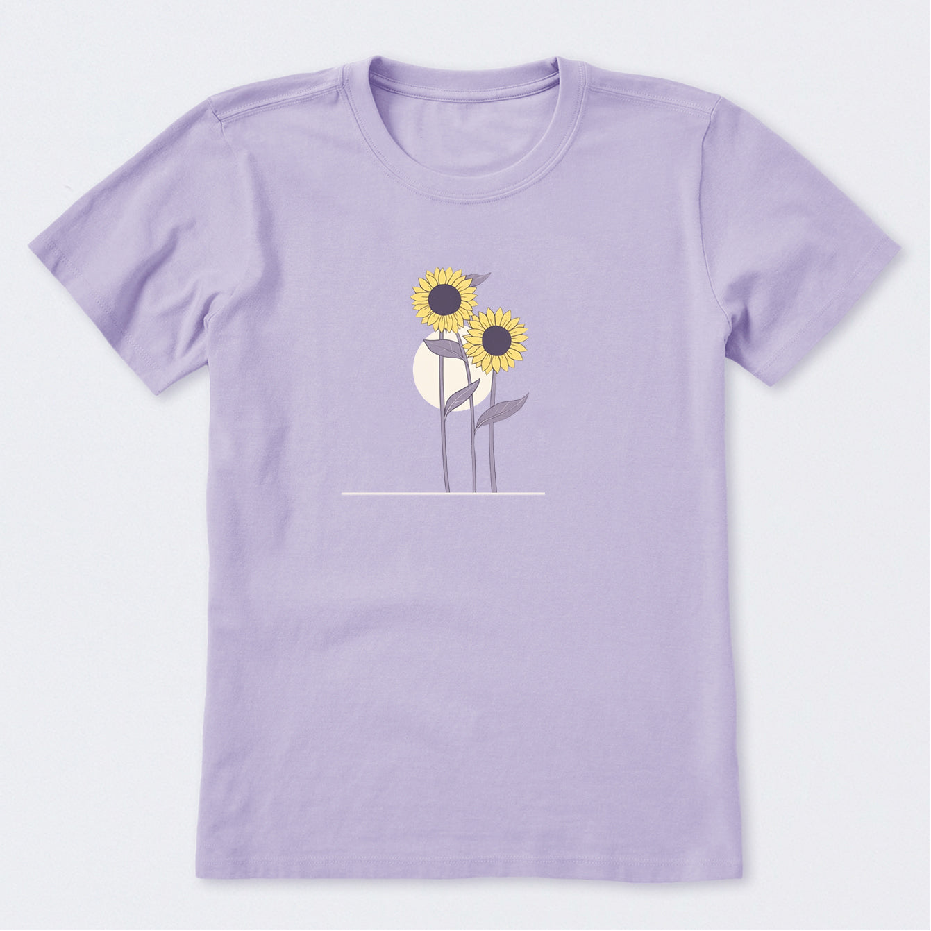 Sunflowers in the Moon Short Sleeve T-Shirt