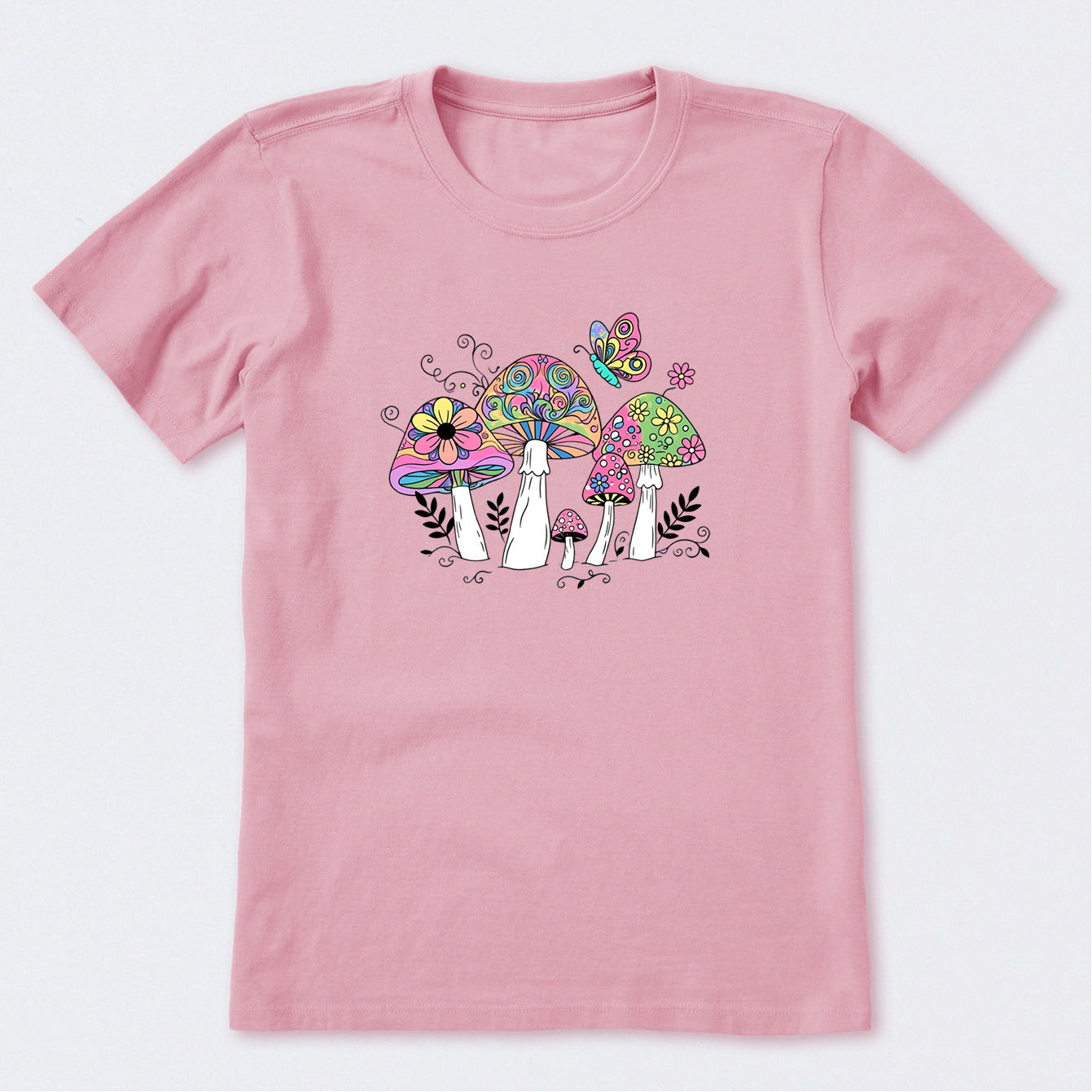 Tie Dye Mushrooms Short Sleeve T-Shirt