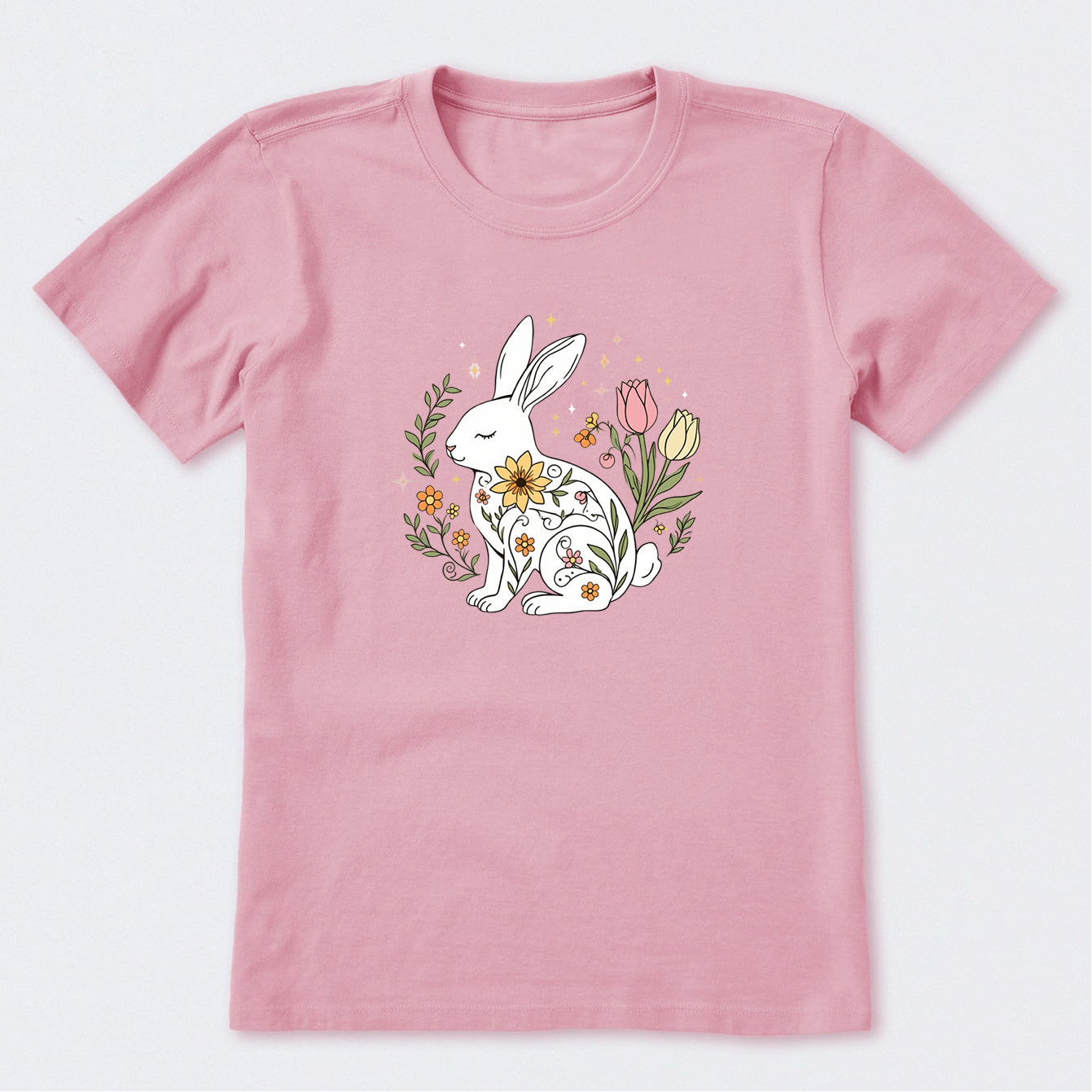 Doodle Easter Bunny Short Sleeve T-Shirt