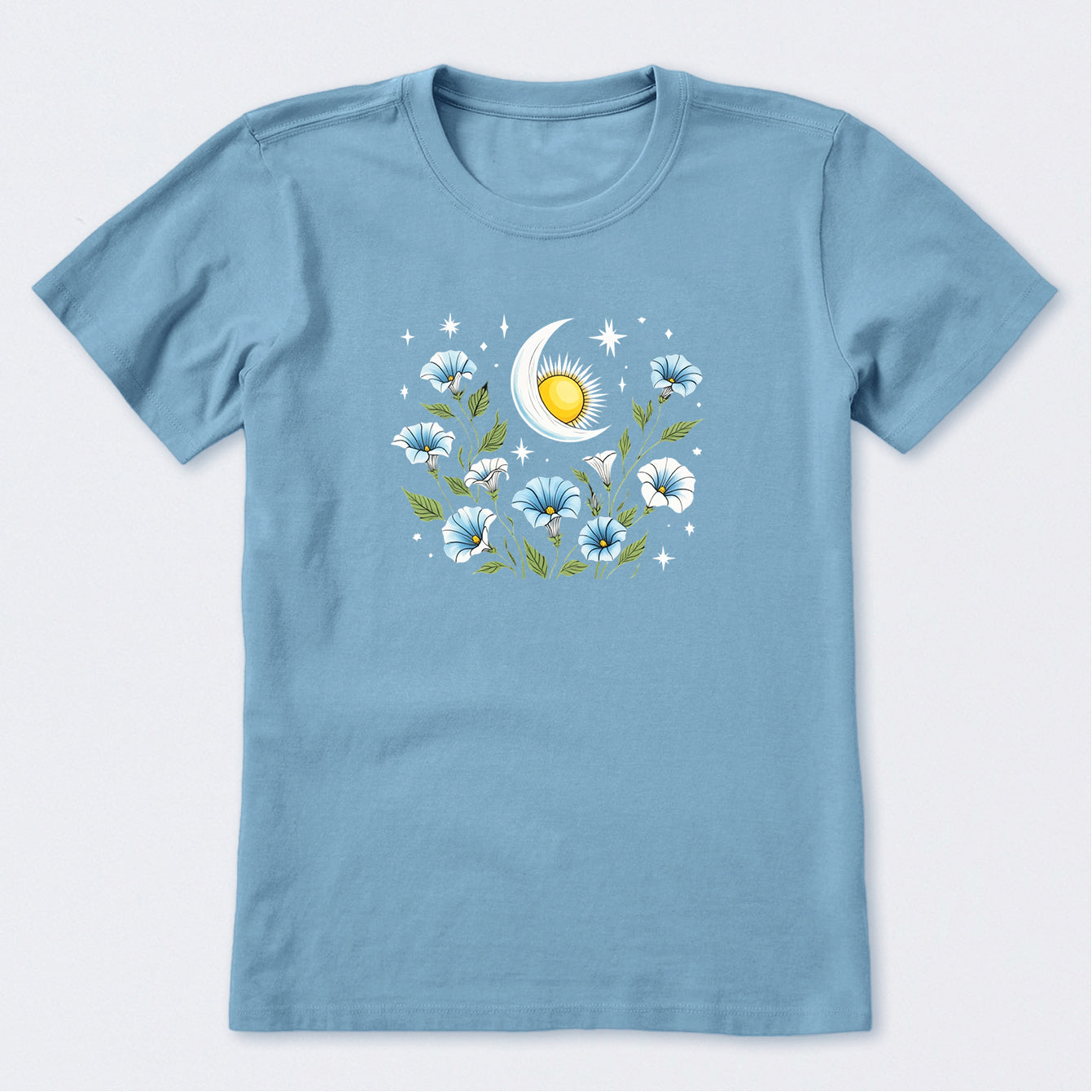 Sun and Moonflowers Short Sleeve T-Shirt