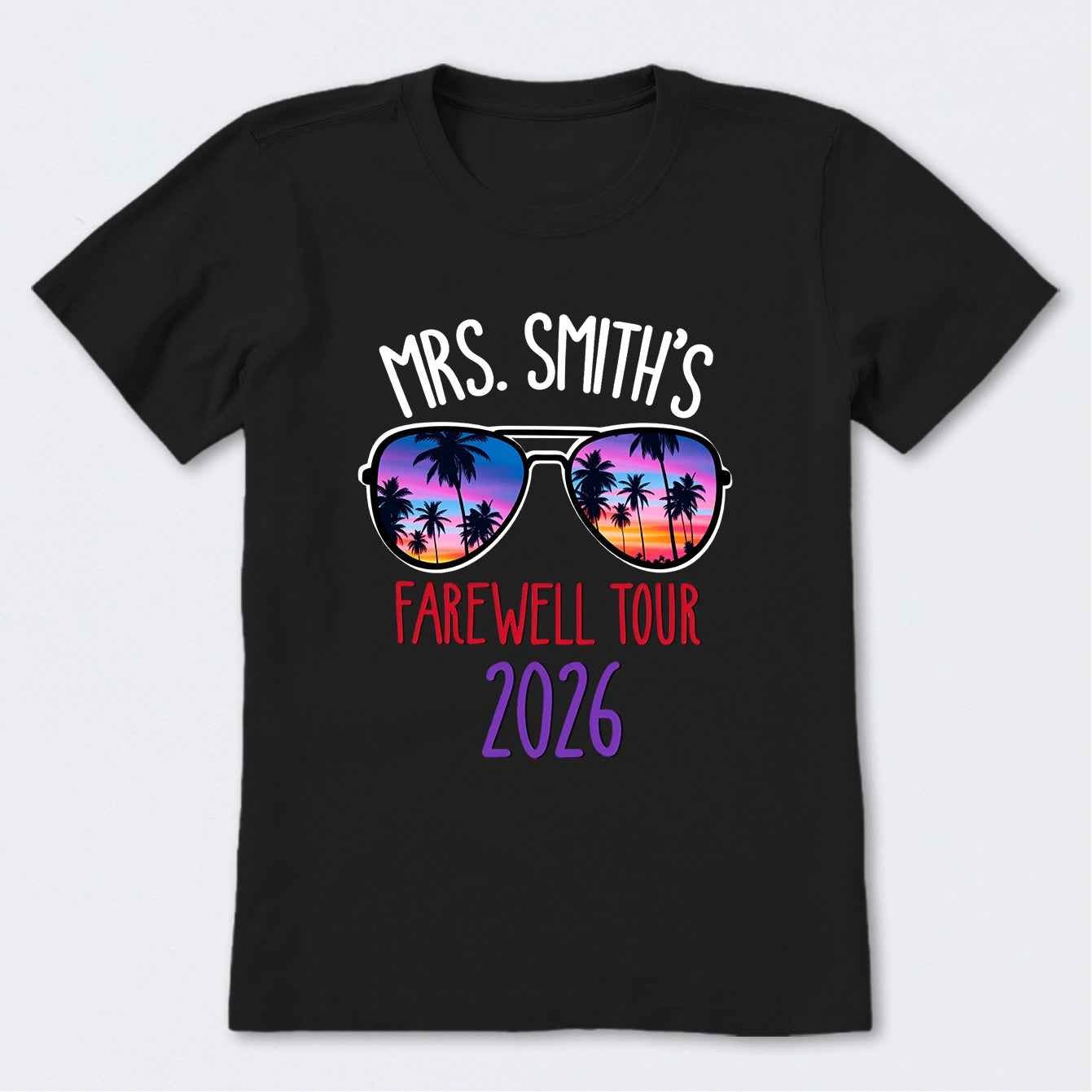Personalized Name And Year Farewell Tour Retirement T-Shirt