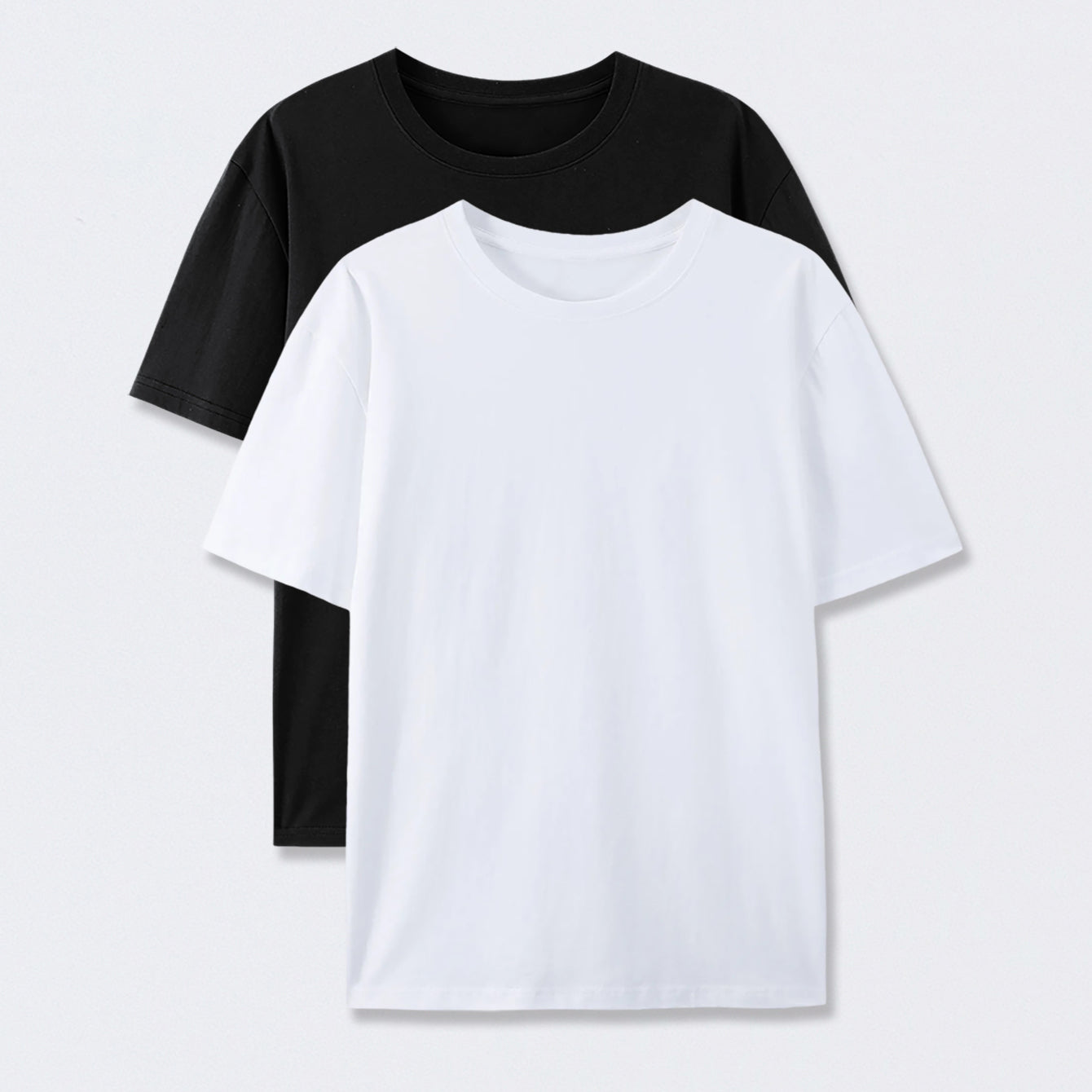 Crew Neck Cotton T-Shirt 2-Pack