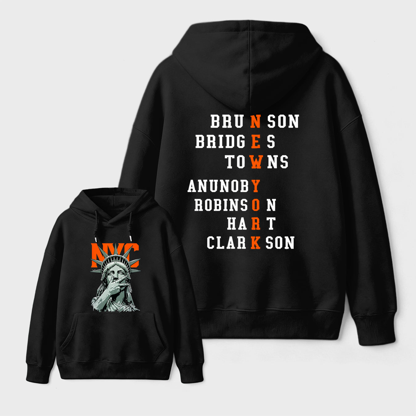 NewYork 2 Side Basketball Fans Unisex Hoodie