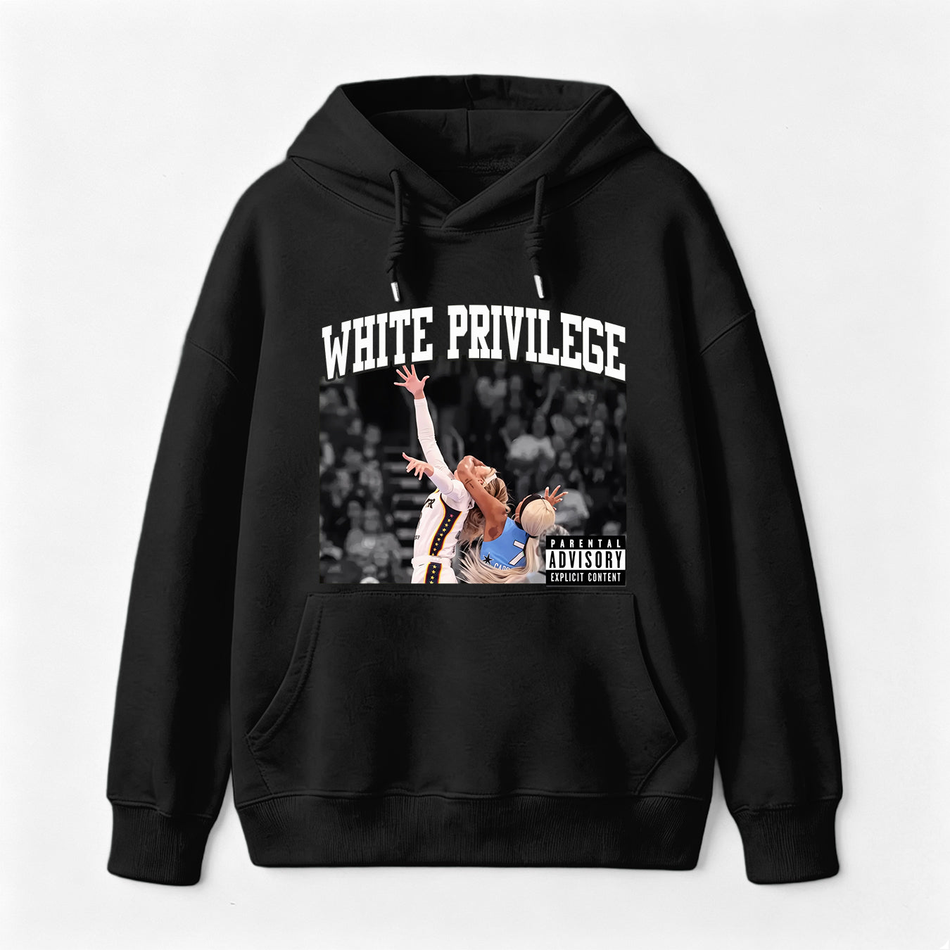 White Privilege Graphic Funny Basketball Meme Unisex Hoodie