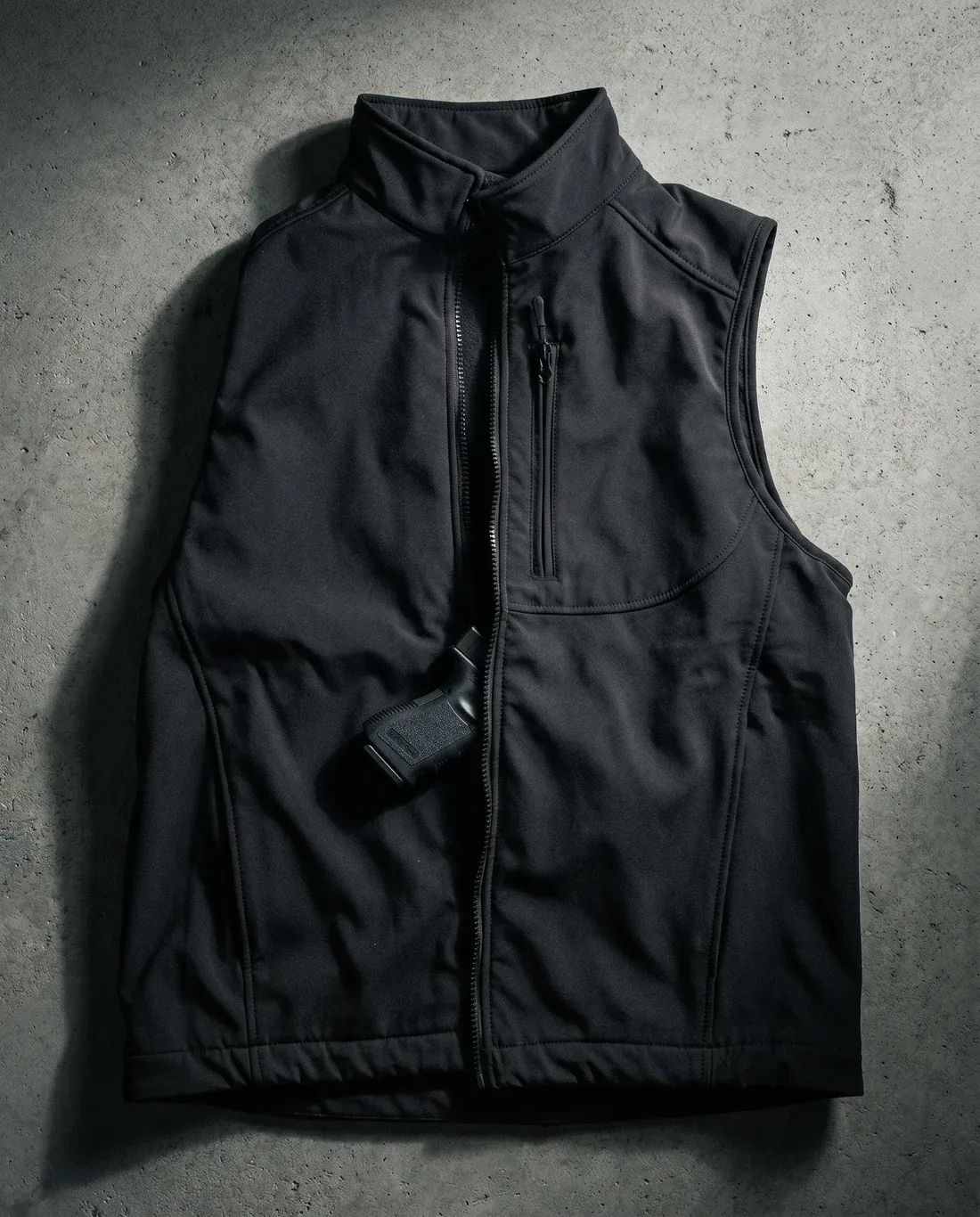 Vest design and storage details