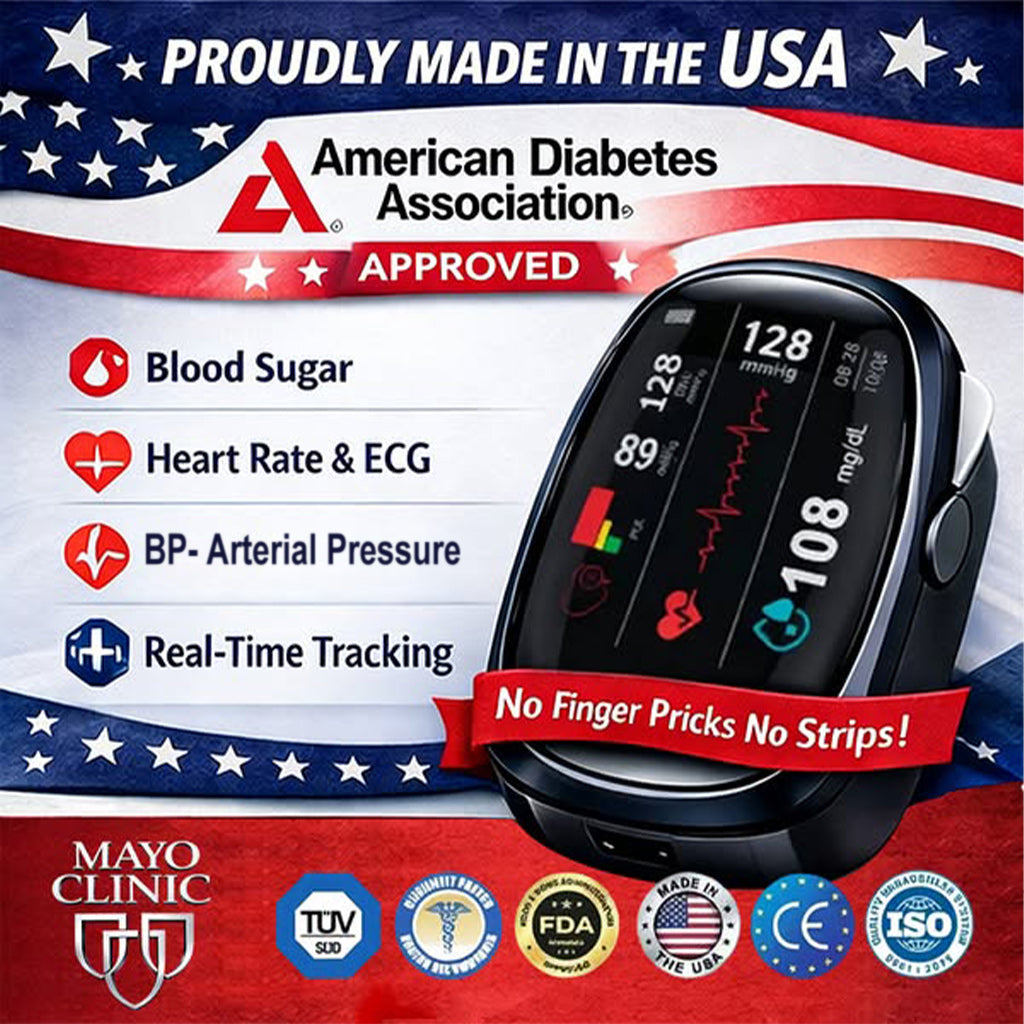 🔥Final 2 Hours : Only Limited Stock Left🏆Non-Invasive Blood Glucose Meter 99.9% Accuracy （Mayo Clinic Recommended）
