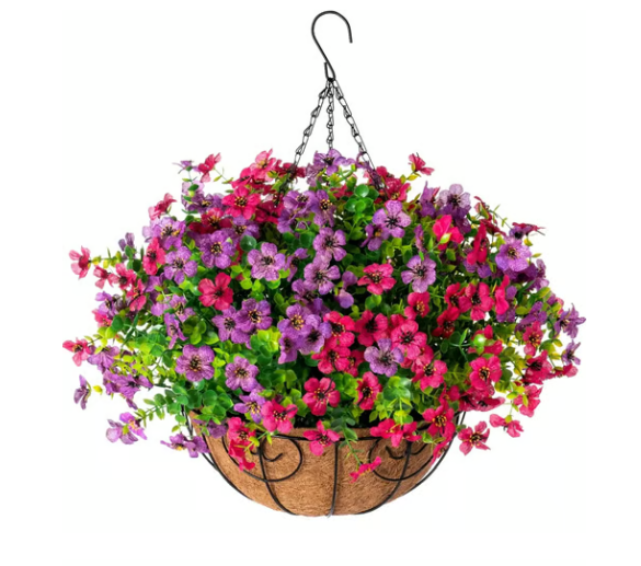 🔥 Simulated Hanging Flower Basket 💥