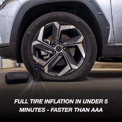 Airmoto Tire Inflator & Car Air Freshener Bundle – Portable Air Pump for Car, Motorcycle, Bicycle with Pressure Gauge