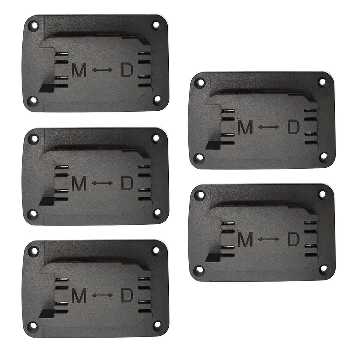5Packs Tool Holders for DeWalt 14.4V/18V/20V & Milwaukee  M1818V lithium batteries tool mounting base electric drill