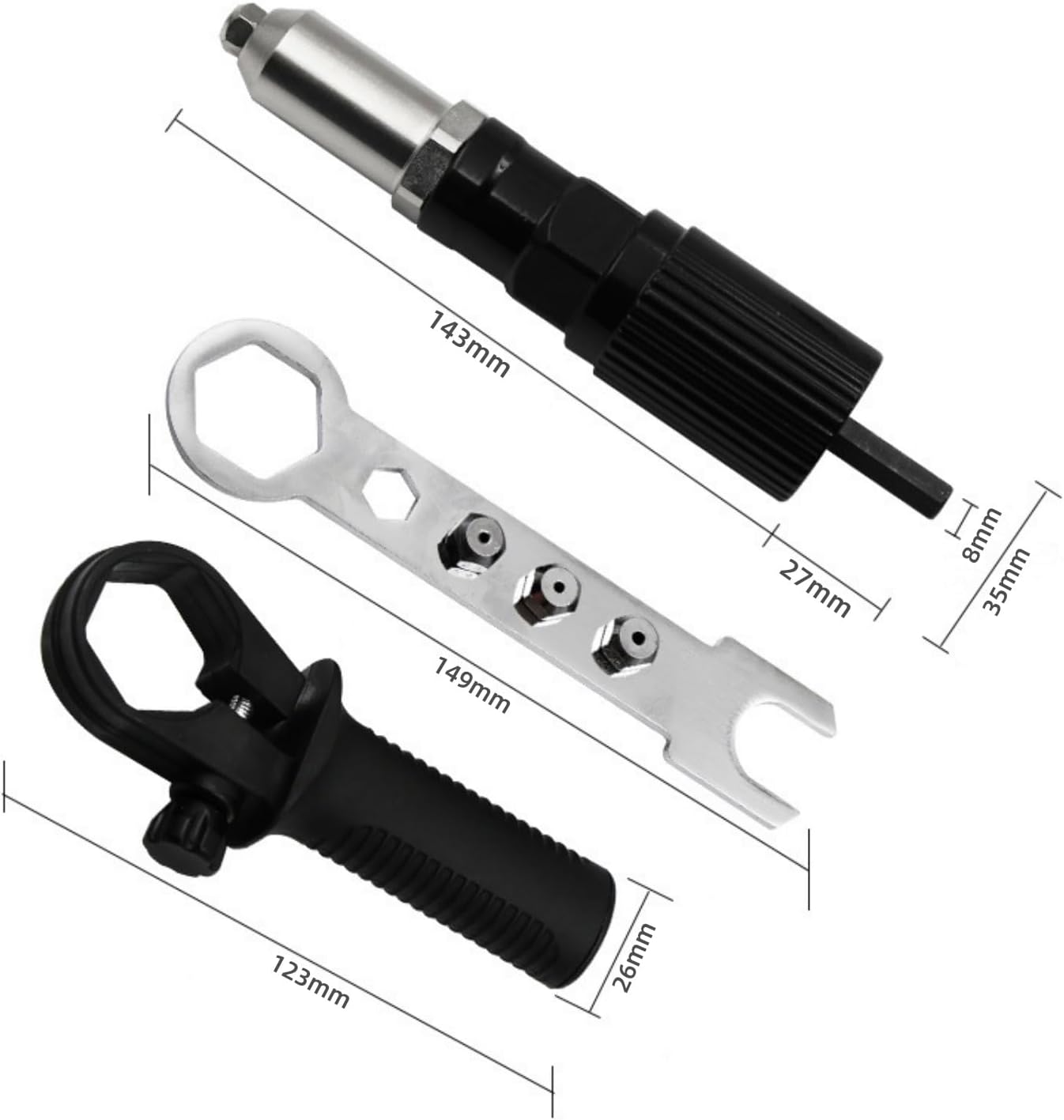 🔥LAST DAY🔥 49% OFF - 🔥Professional Electric Rivet Gun Adapter Kit