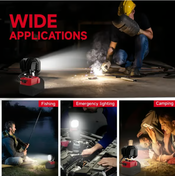 Led Work Light Compatible With Milwaukee 18v Battery/dewalt 18v&20v Battery