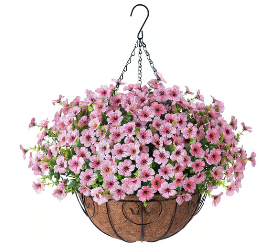 🔥 Simulated Hanging Flower Basket 💥