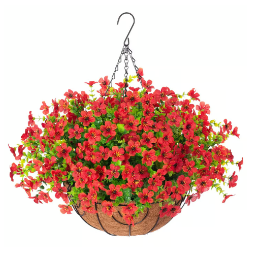 🔥 Simulated Hanging Flower Basket 💥