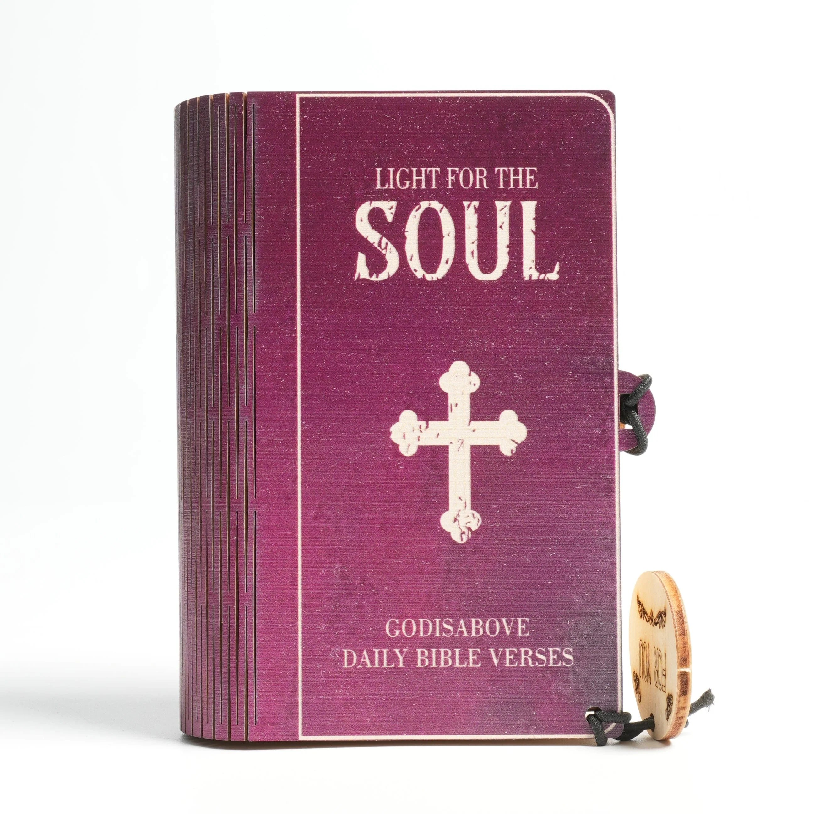 🔥Limited Time Discount🎁 ✝️Handmade Wooden Bible Verses Box - Daily Bible Verses (🎁 A Reminder of God's Words💖)