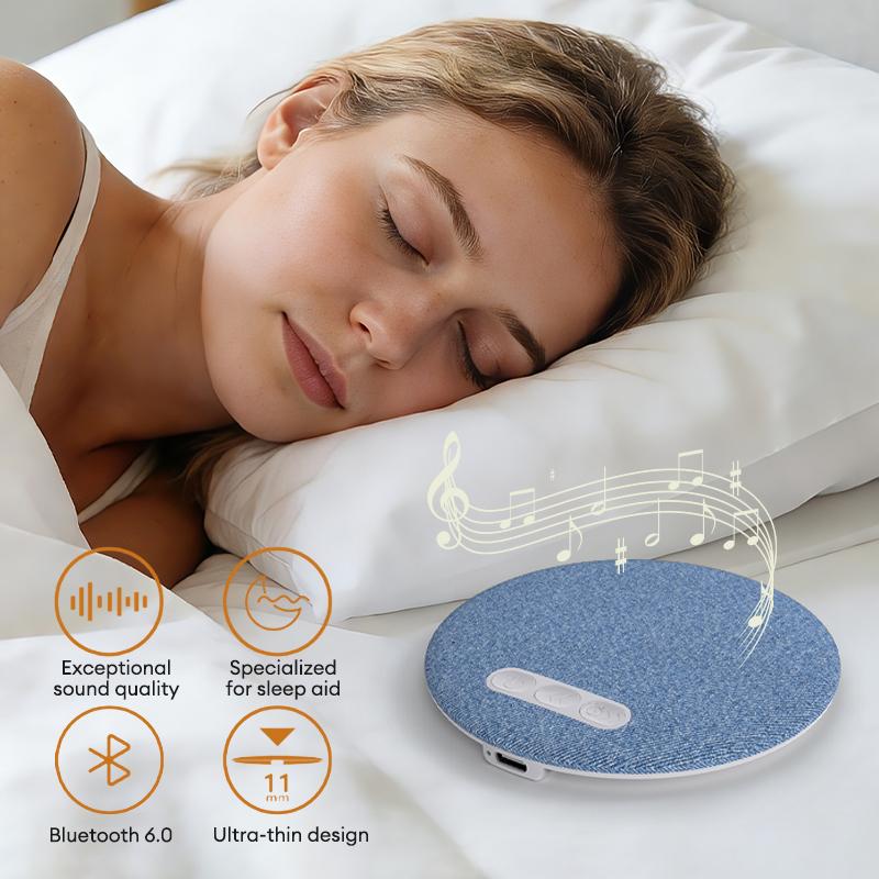 HYUNDAI S1 Ultra-Thin Bluetooth Pillow Speaker with Bluetooth 6.0, Soft Immersive Sound Field