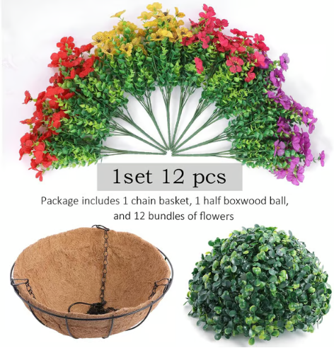 🔥 Simulated Hanging Flower Basket 💥