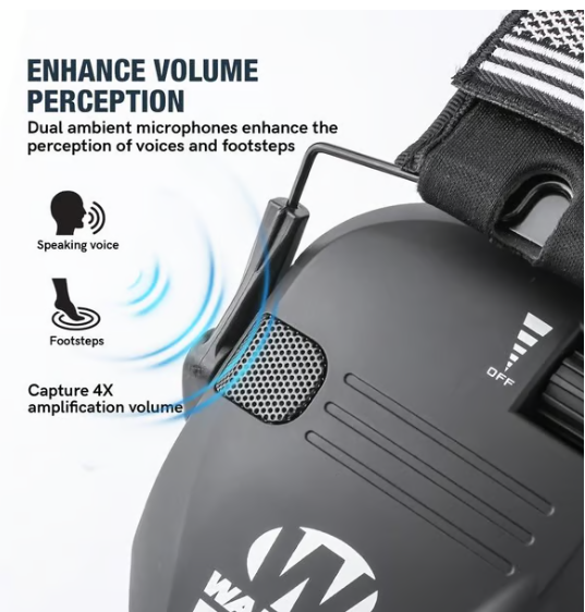 💥Free Shipping🔥w1-y Head Mounted Tactical Noise Reduction Pickup Hearing Protection Earmuffs