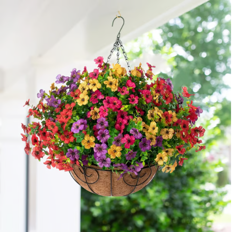 🔥 Simulated Hanging Flower Basket 💥