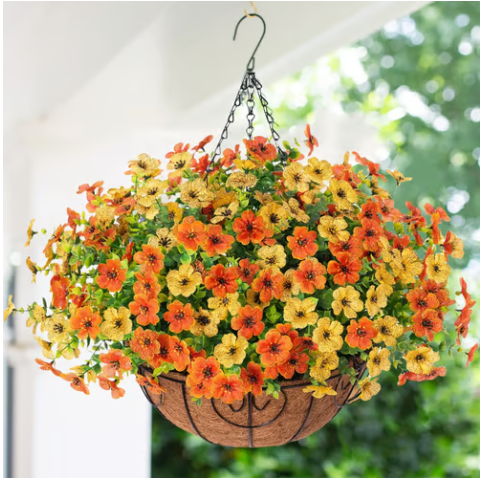 🔥 Simulated Hanging Flower Basket 💥
