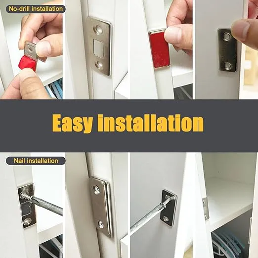 Cabinet Magnetic Catch – Ultra Thin 16 Pack Magnetic Latch For Doors & Drawers
