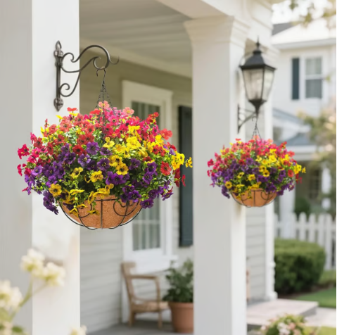🔥 Simulated Hanging Flower Basket 💥