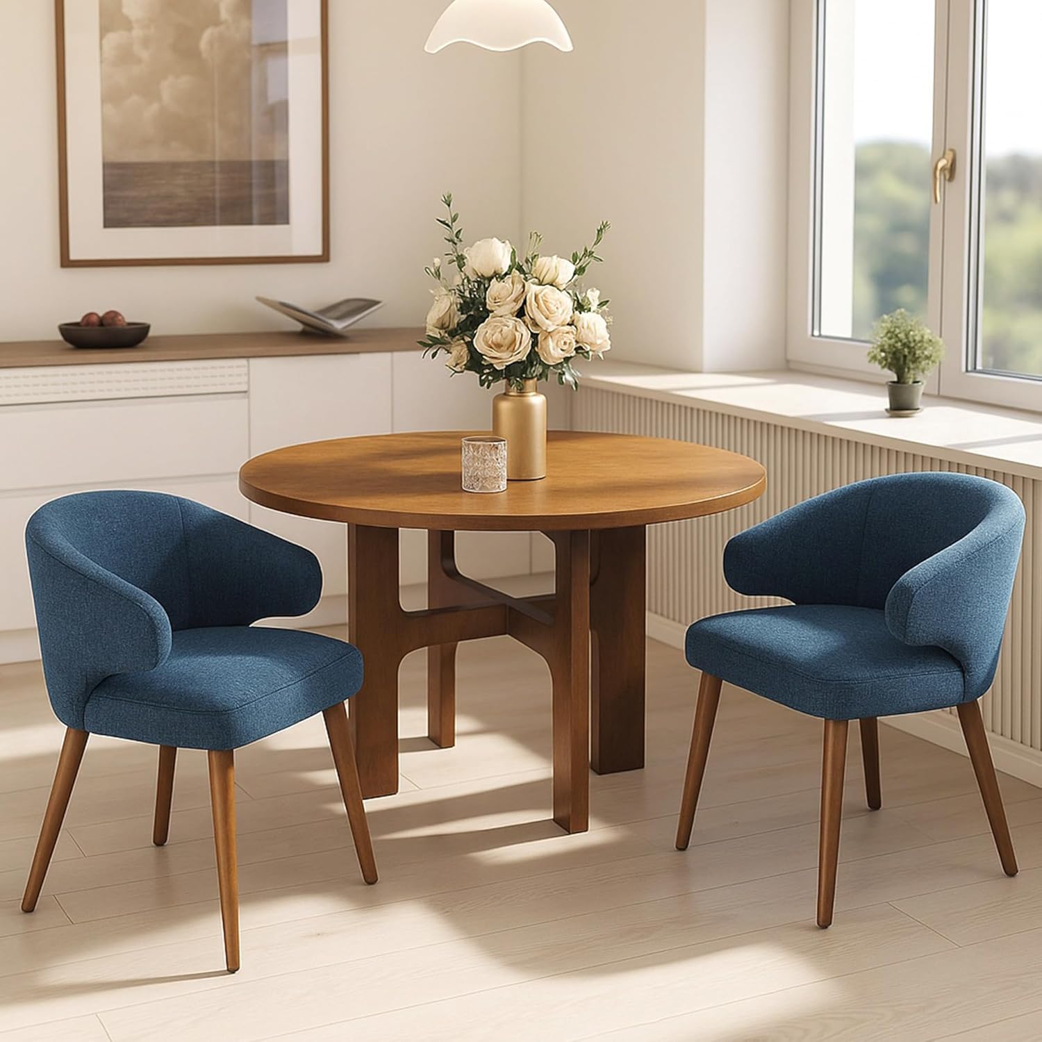 Mid Century Modern Dining Chairs Set of 2