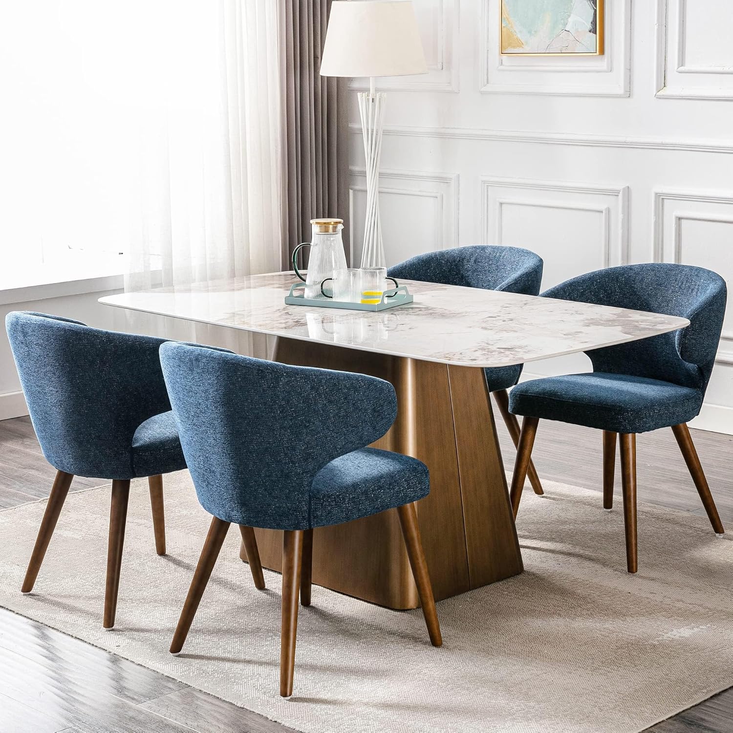 Mid Century Modern Dining Chairs Set of 2