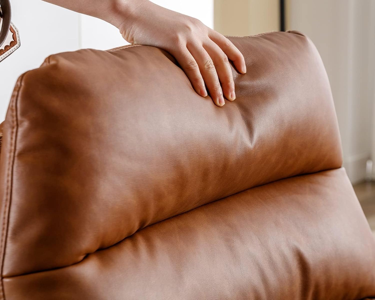 Brown Swivel Lounge Chair