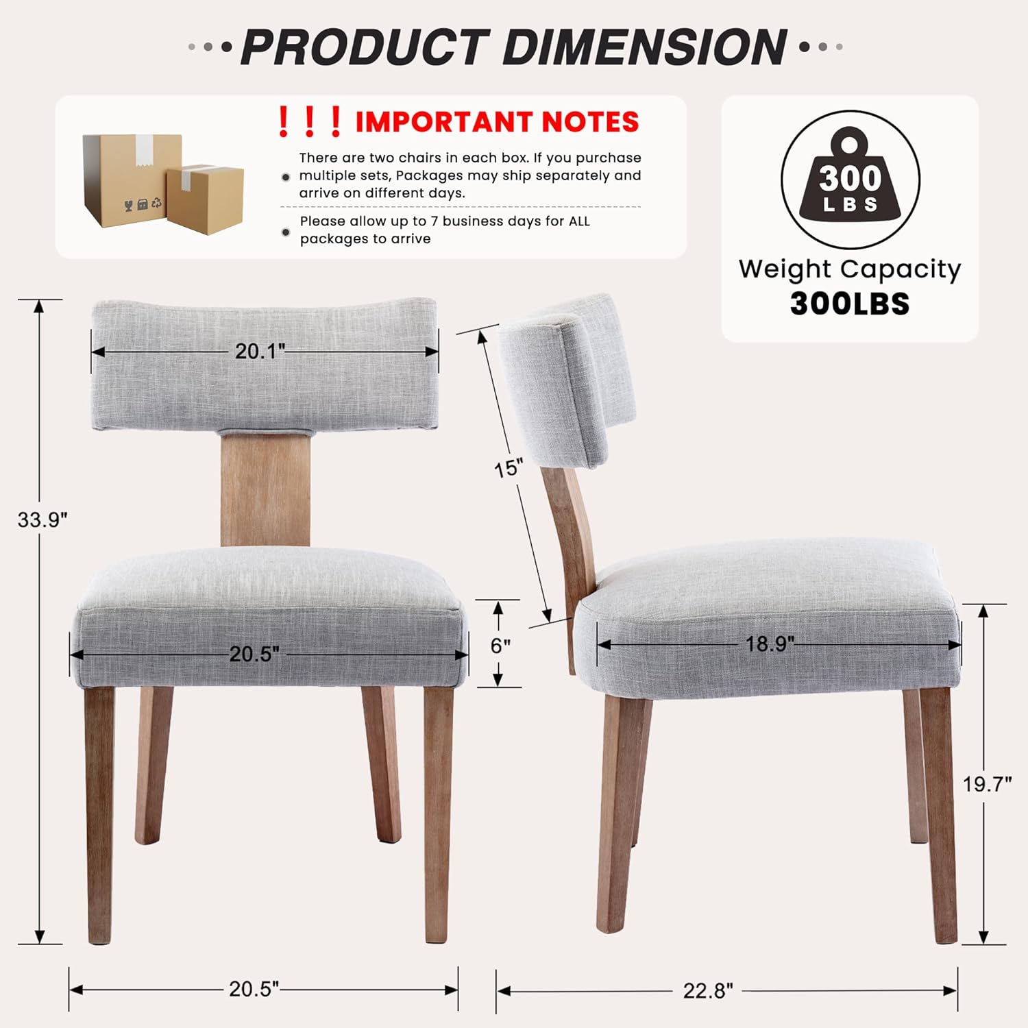 Set of 4 Mid Century Modern Dining Chairs