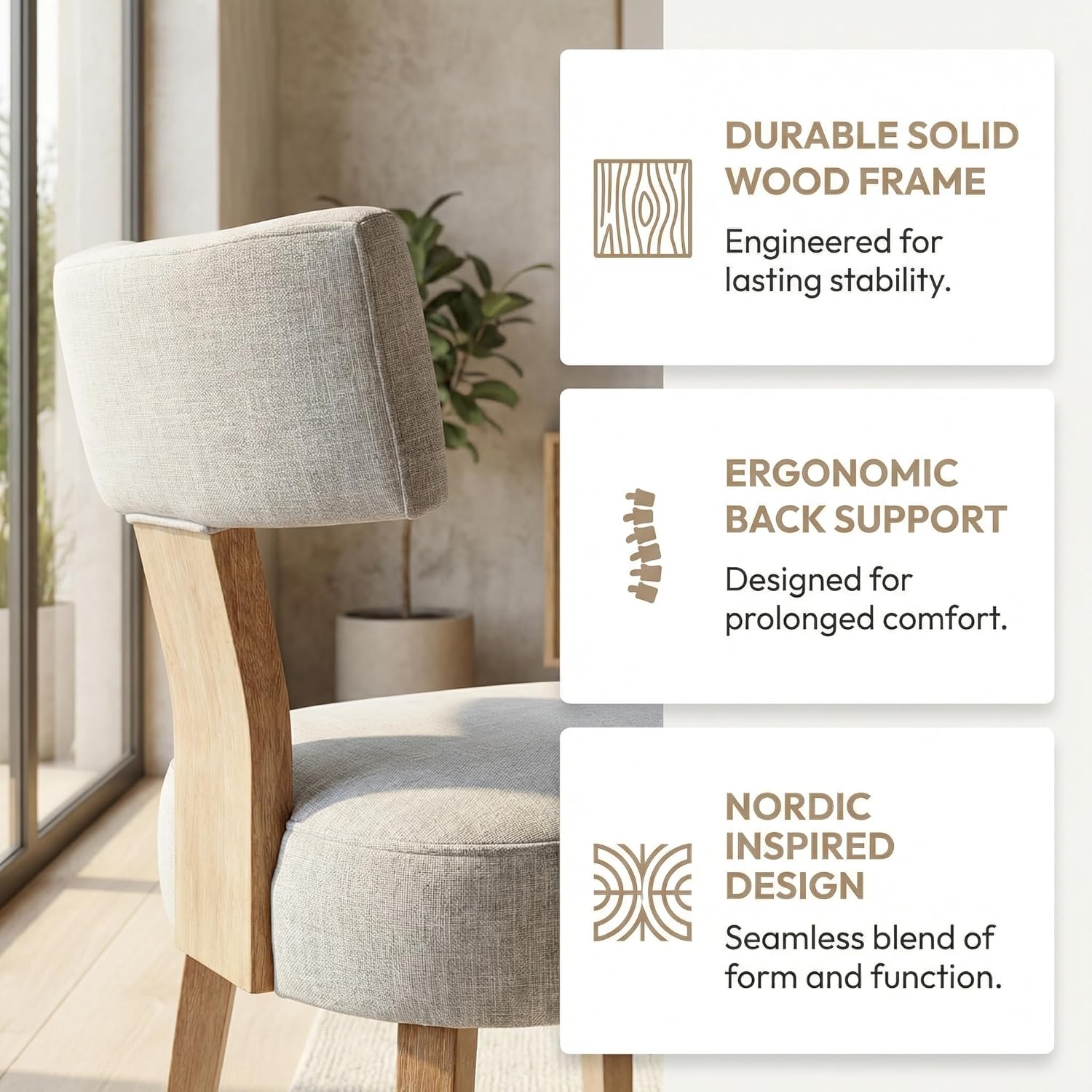 Set of 4 Mid Century Modern Dining Chairs