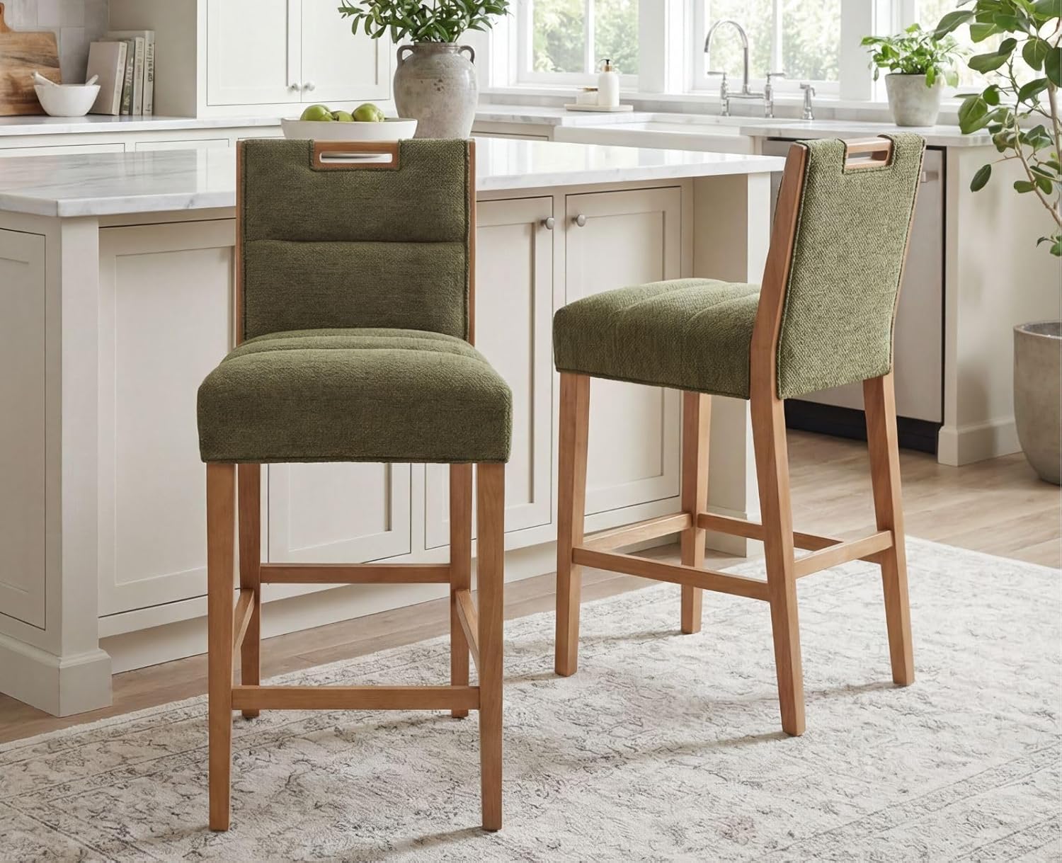 Wooden Counter Height Barstools 