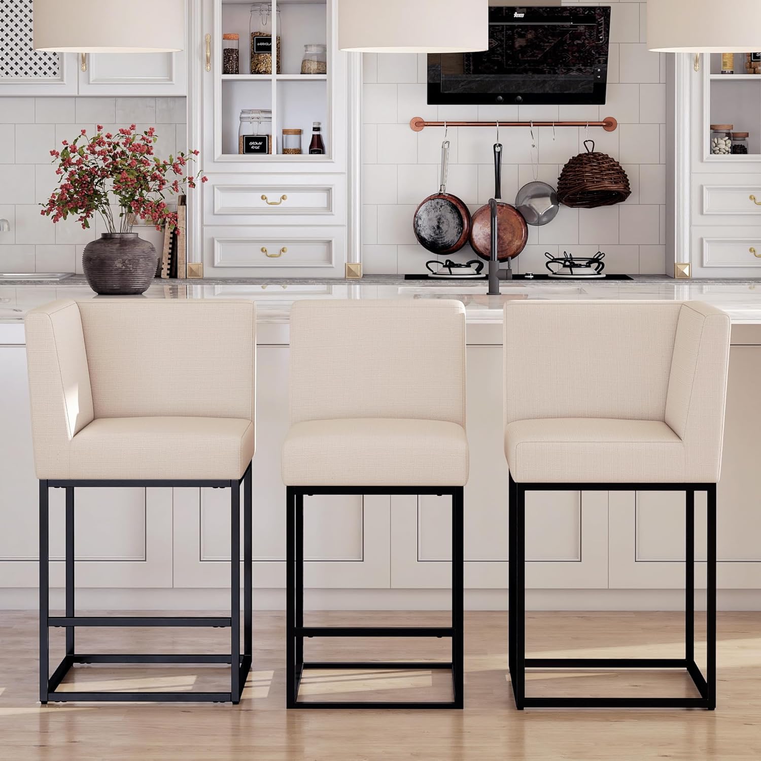 Modern Counter Height Bar Stools Set of 2