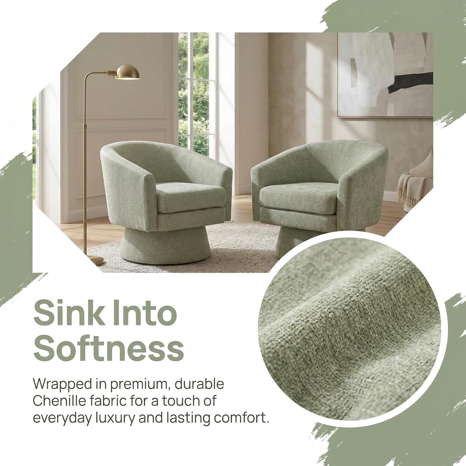 Modern Swivel Accent Chair Set of 1