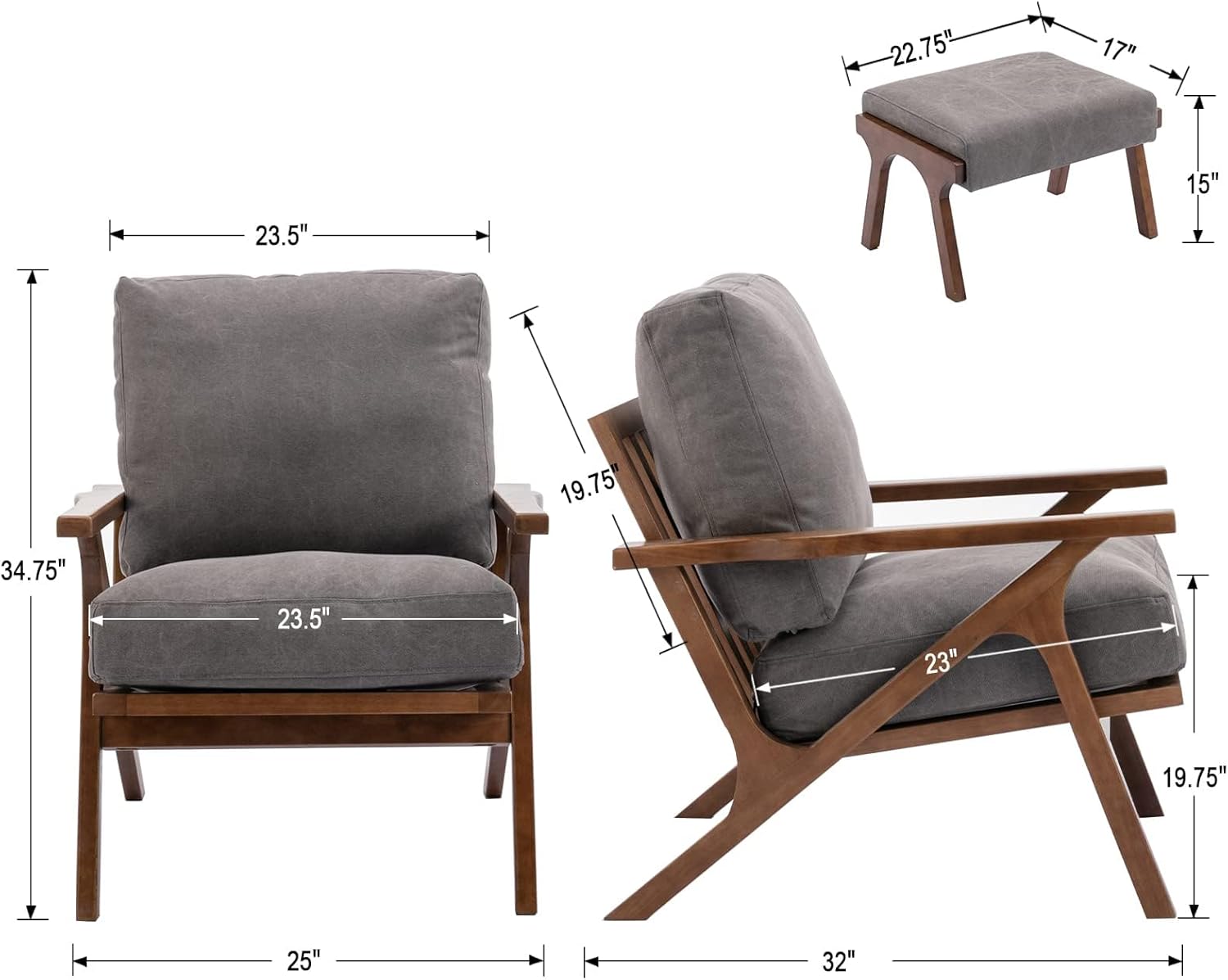 Mid Century Modern Accent Chair