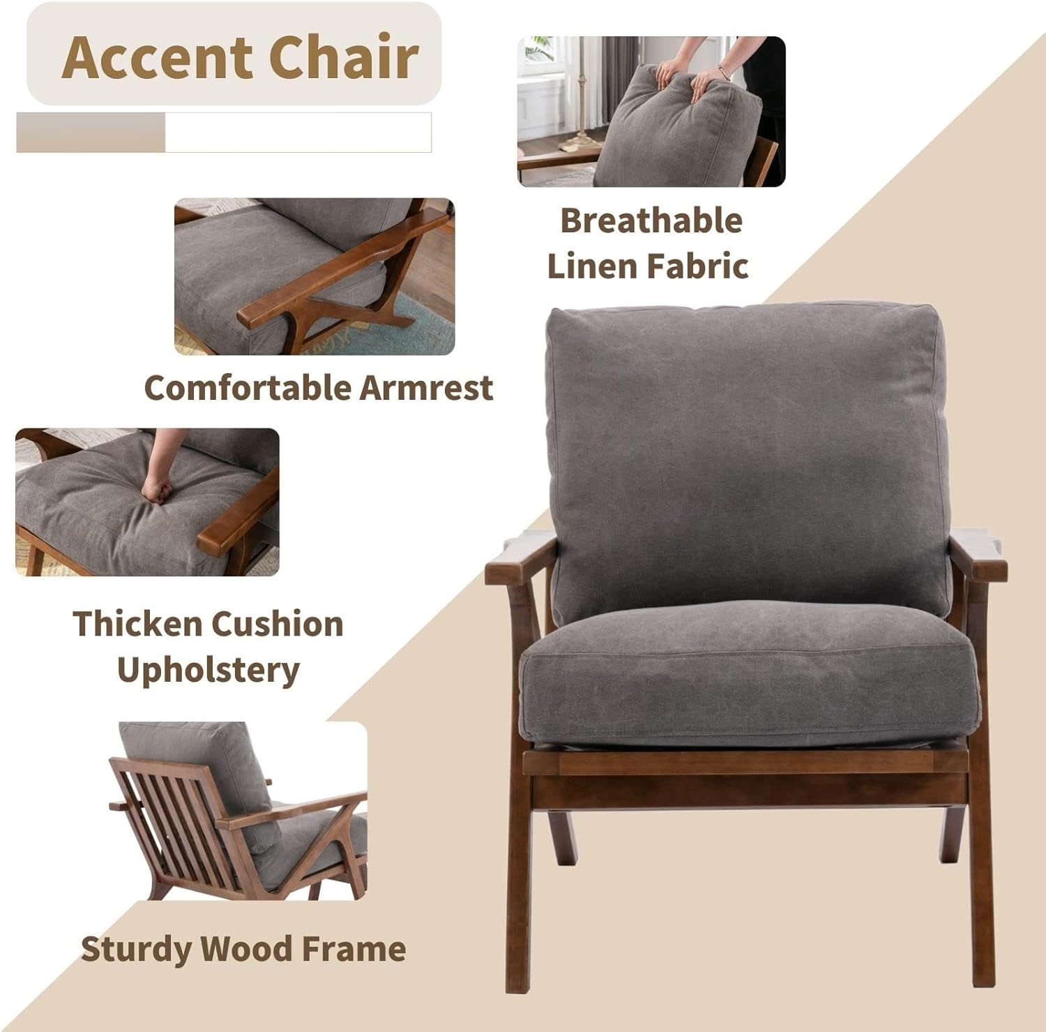 Mid Century Modern Accent Chair