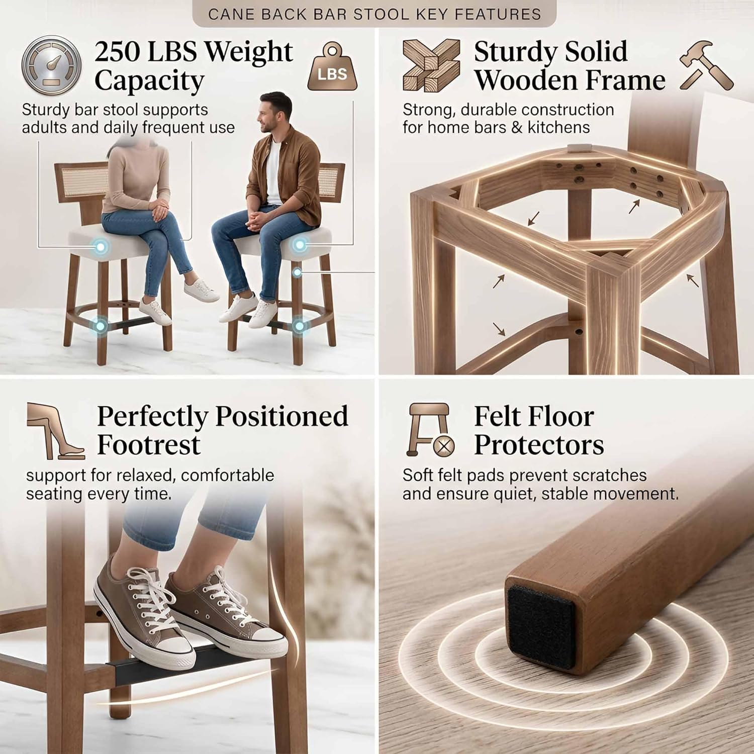 26’’ Rattan Barstools