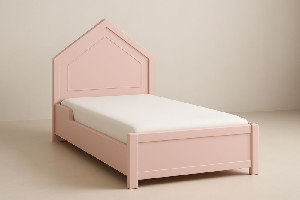 Łóżko dziecięce MDF różowy 200x100x90 cm-Kyriahome