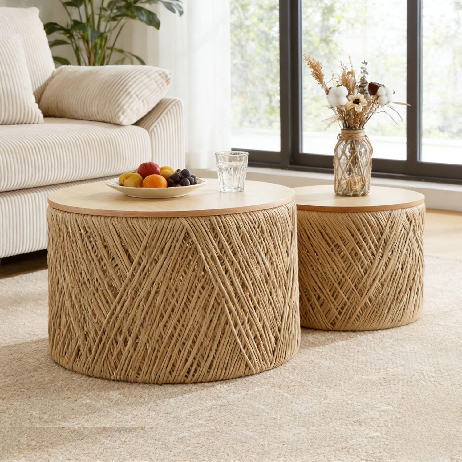 Farmhouse Round Coffee Table