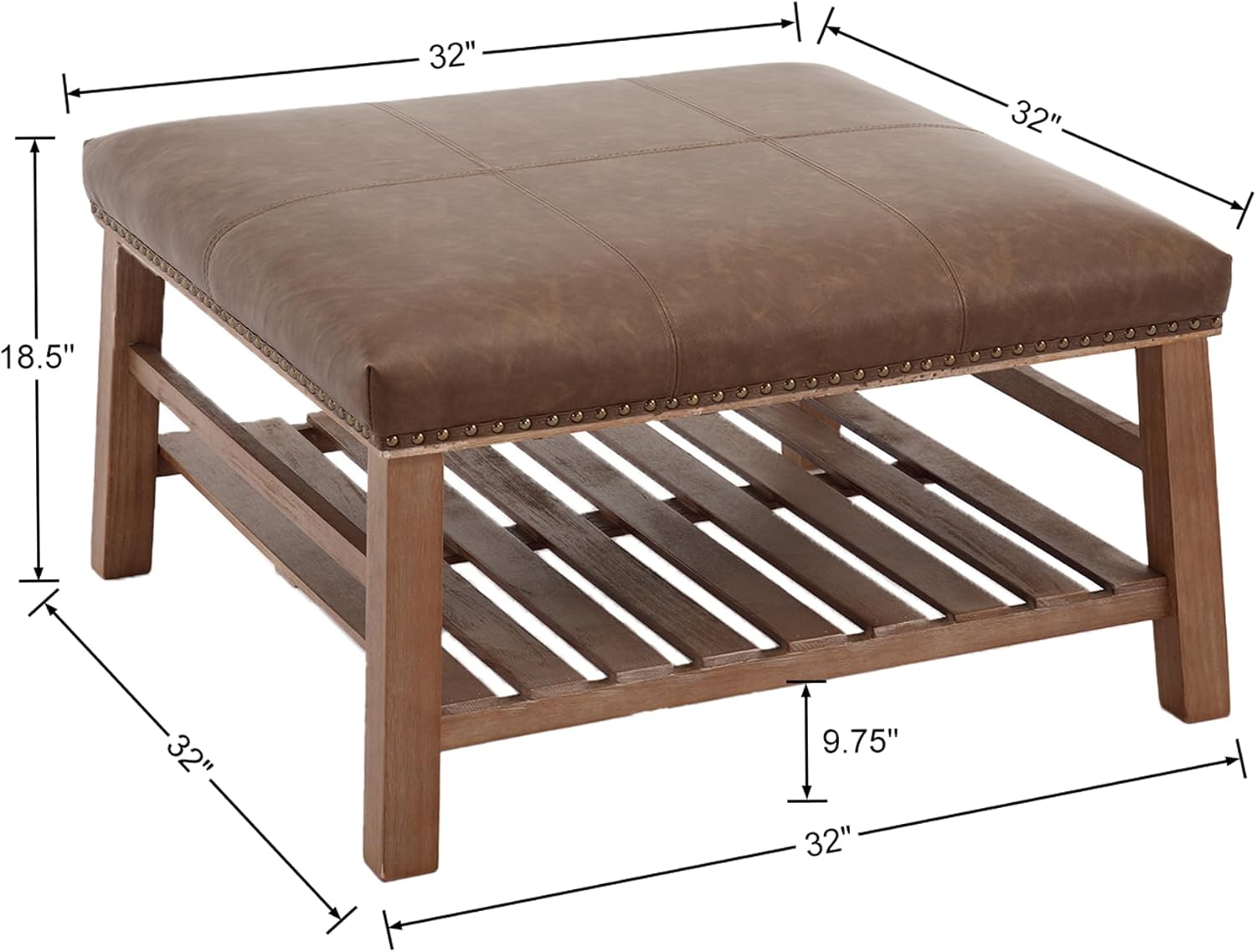 Square Ottoman Coffee Table