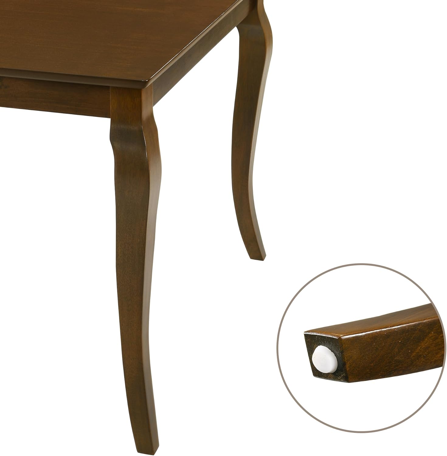 60" Farmhouse Dining Table for 4-6 People